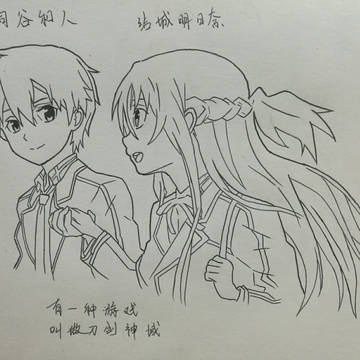 刀剑神域的临摹图~