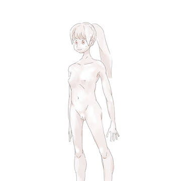 女の子裸練習