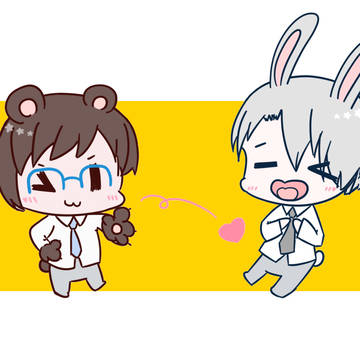 ❤うさヴィク & くま勇❤