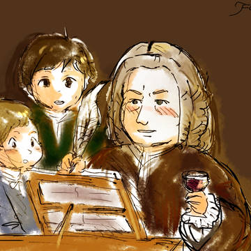 バッハらくがき