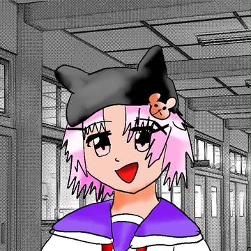 がっこうぐらし！の表紙を見て描きました！