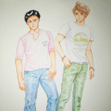 青葉城西主将&副主将私服妄想❤