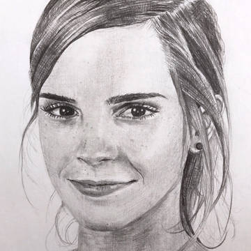 エマ・ワトソン 鉛筆画