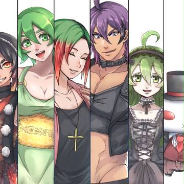 果物屋新立ち絵8人全員分