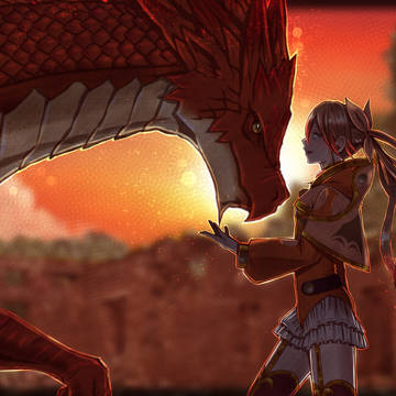 女の子とドラゴン