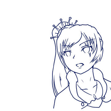 アイスクイーンさん 線画