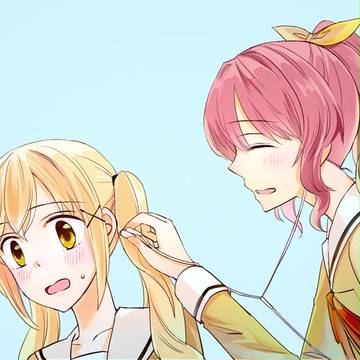 (イヤホン片っぽずつって女子高生ぽい…)