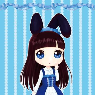 黒うさぎの女の子