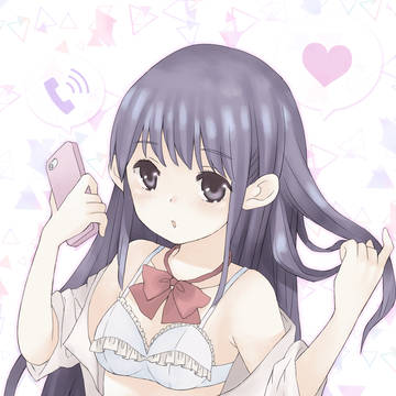 すず、でんわ中