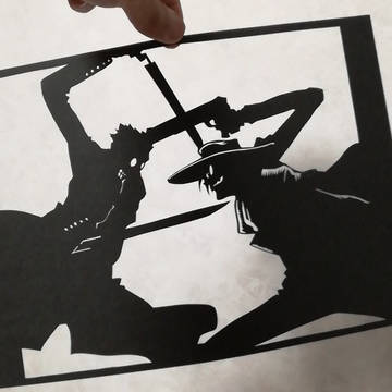 [切り絵]アンデルセンVSアーカード[ヘルシング]