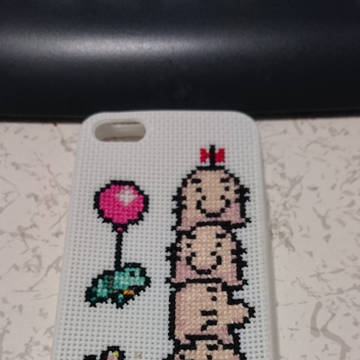 どせいさんとカエル【クロスステッチ】