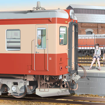 糸魚川駅とキハ52