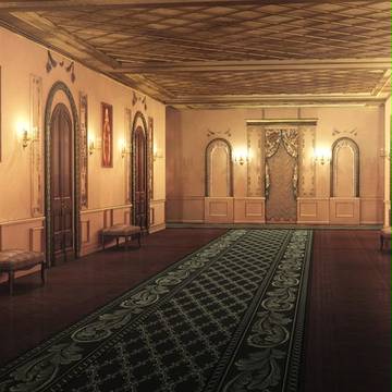 Hall in the hotel