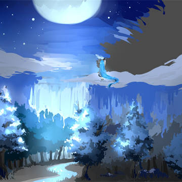 blue forest
