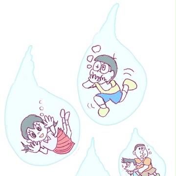 水滴の中で