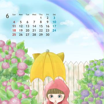6月カレンダー