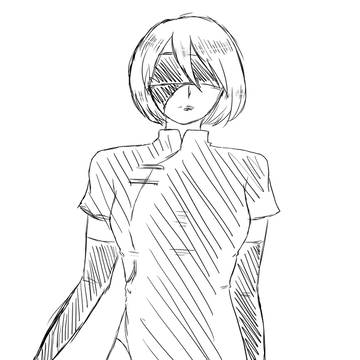 2B 落書き2