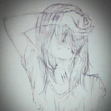 落書き女の子