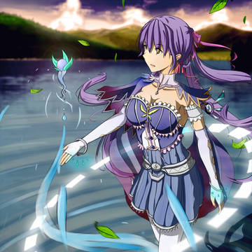 踏水的湖の魔女