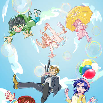 全押し フライヤーイラスト