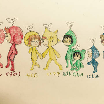 電波人間2主人公描き描き。