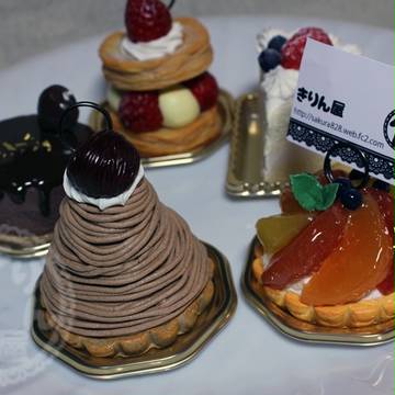ケーキのメモスタンド