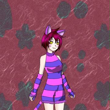 チェシャ猫風コーデ