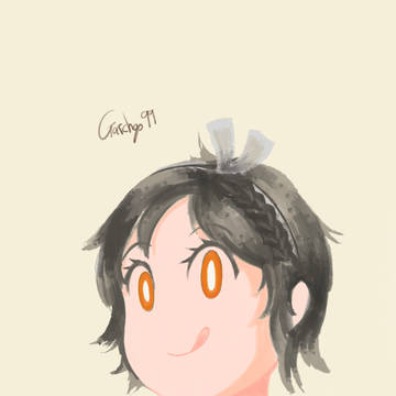 描いてみました my own character 자캐!