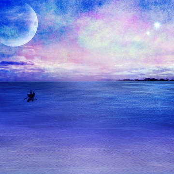夜明けの海