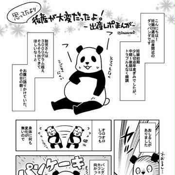 思ったより後産(あとざん)が大変だった出産レポまんが①