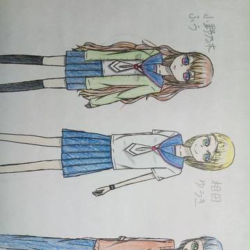 好きを知らない女の子の主要キャラクターデザイン