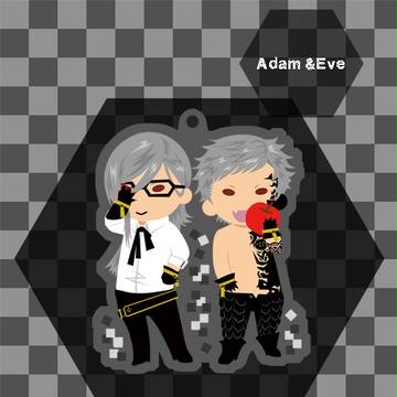 アダム＆イヴ　アクキーのイラスト