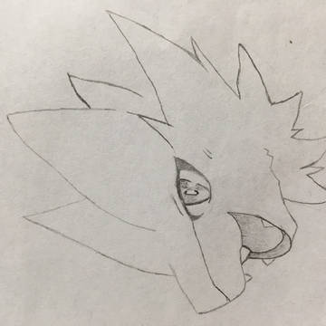 初落書き