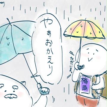 どっか行ってた梅雨さんが帰ってきたよ。