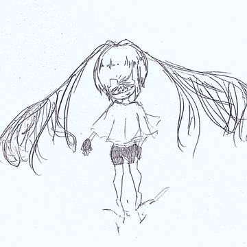 創作っ子 一つ目ちゃん(落書きクオリティ)