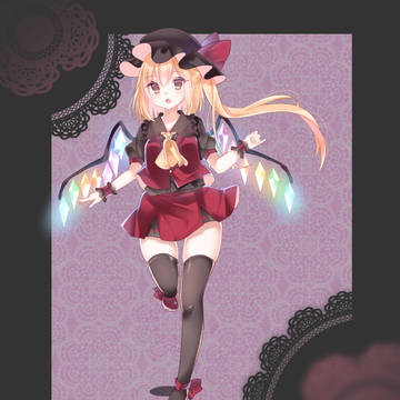 白黒反転ニーソふらんちゃん
