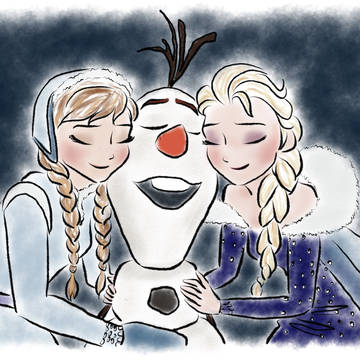 FROZEN doodles 2017
