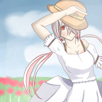 白ワンピ