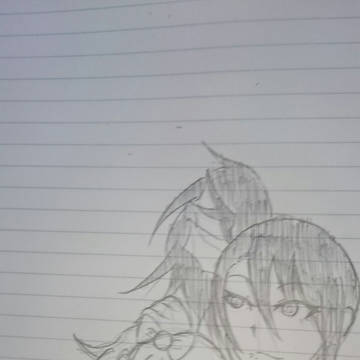 シオンの肩で眠るみれぃ