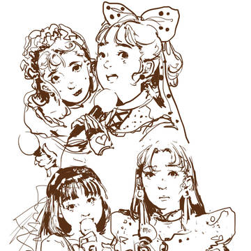 retro girls