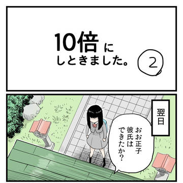 10倍にしときました。2