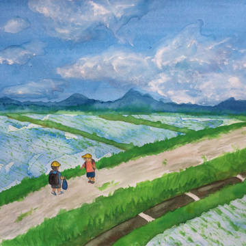 田んぼ道