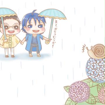雨の日の山坂ちゃん