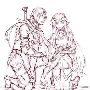 ファンタジー絵・ラフ