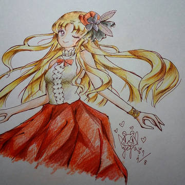 紅裙少女