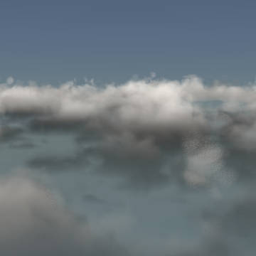 blenderでオリジナルの雲を作る