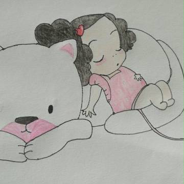 女孩和白熊