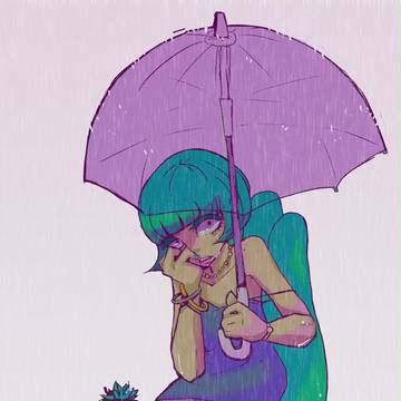 チョロ美さんと雨