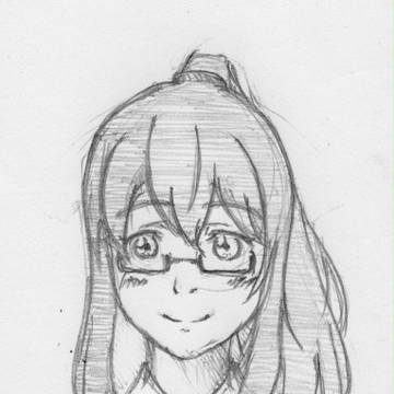 後ろで結った大淀さん