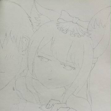 水粉线稿,这不是哈曼,不是QWQ
